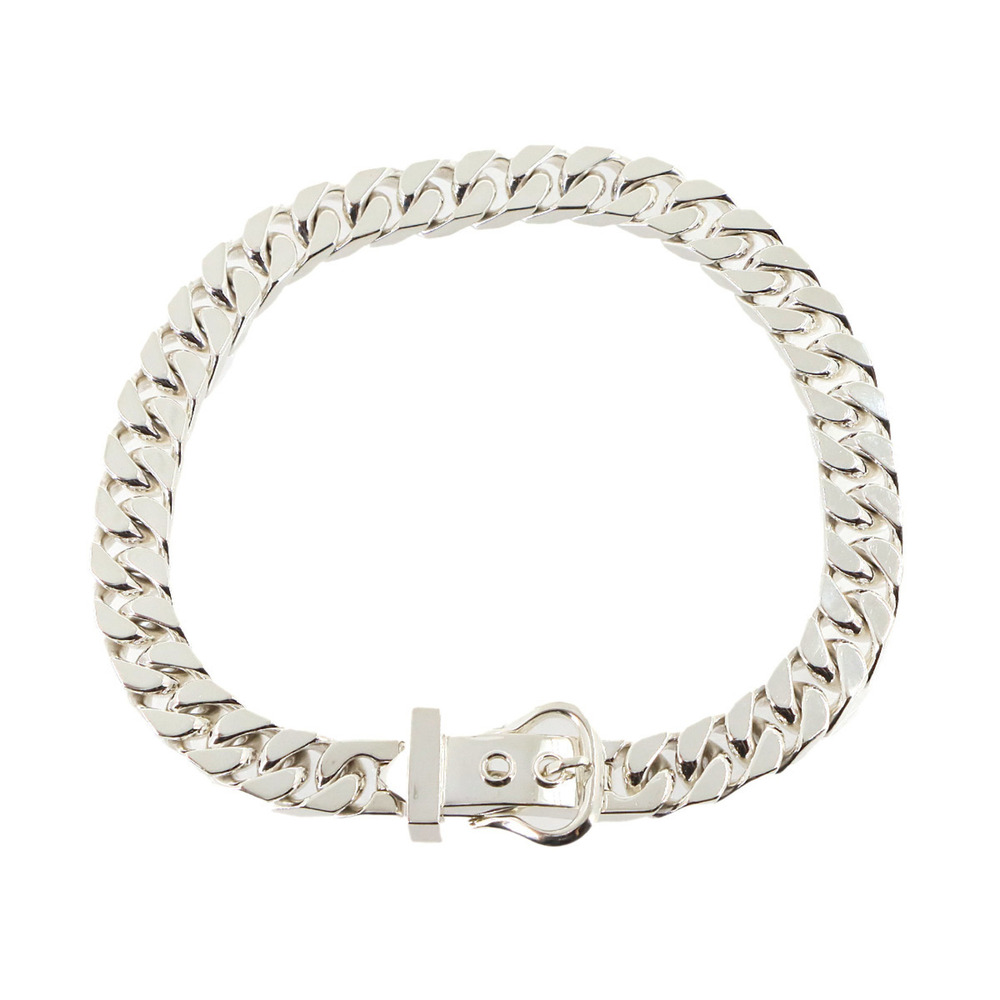 Hermes Boucle Sellier GM Necklace, SV 925 Silver